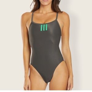NWT Adidas Infinitex+ Vortex back swimsuit